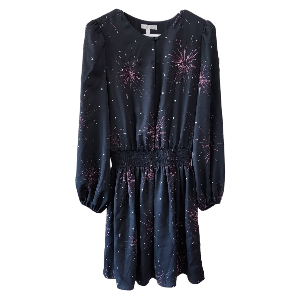 💜 JOIE Black Long Sleeve Sparkler Dress